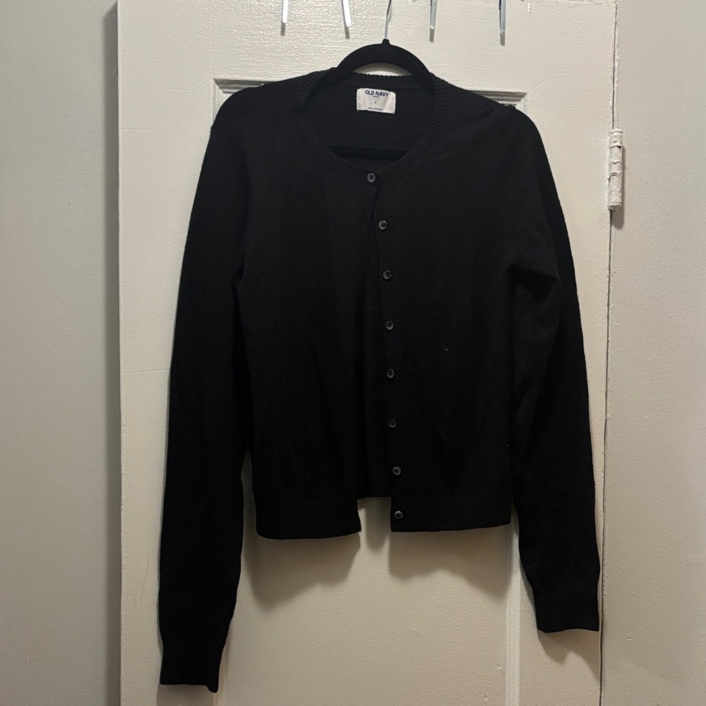 Old Navy Black Knit Cardigan